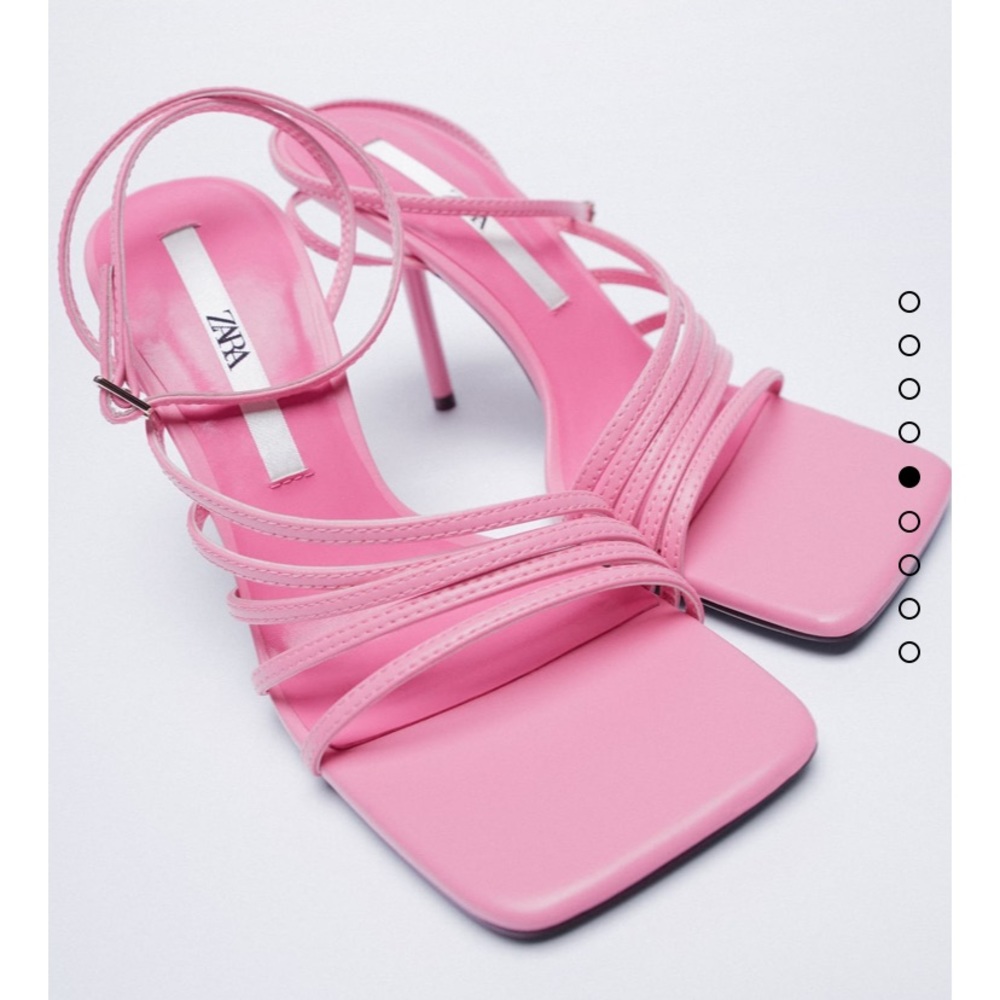 Zara Pink Strappy Heels